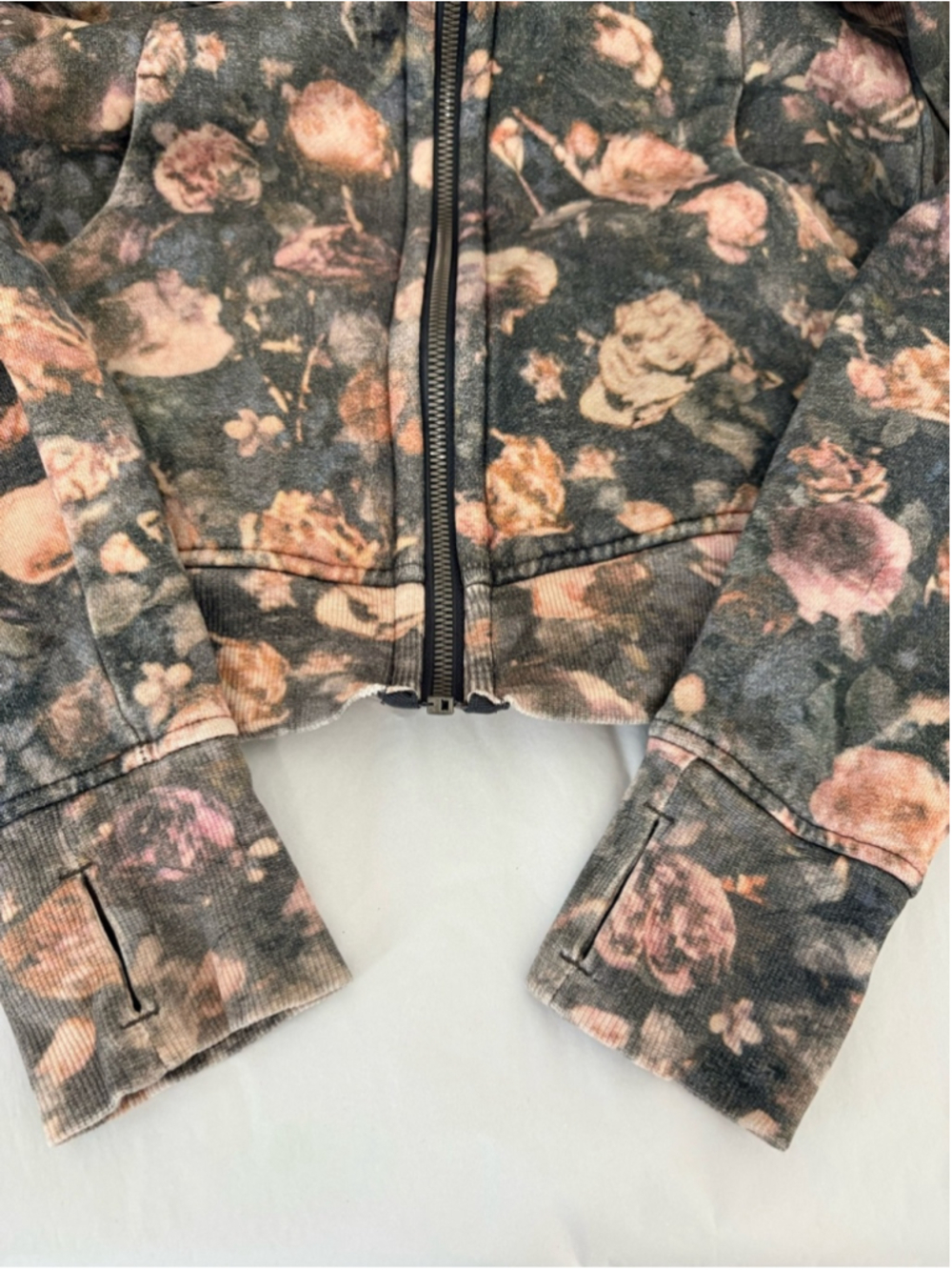 Lululemon Scuba Hoodie Light Cotton Fleece Sz 10 Frosted Rose Multi EUC - Picture 5 of 14